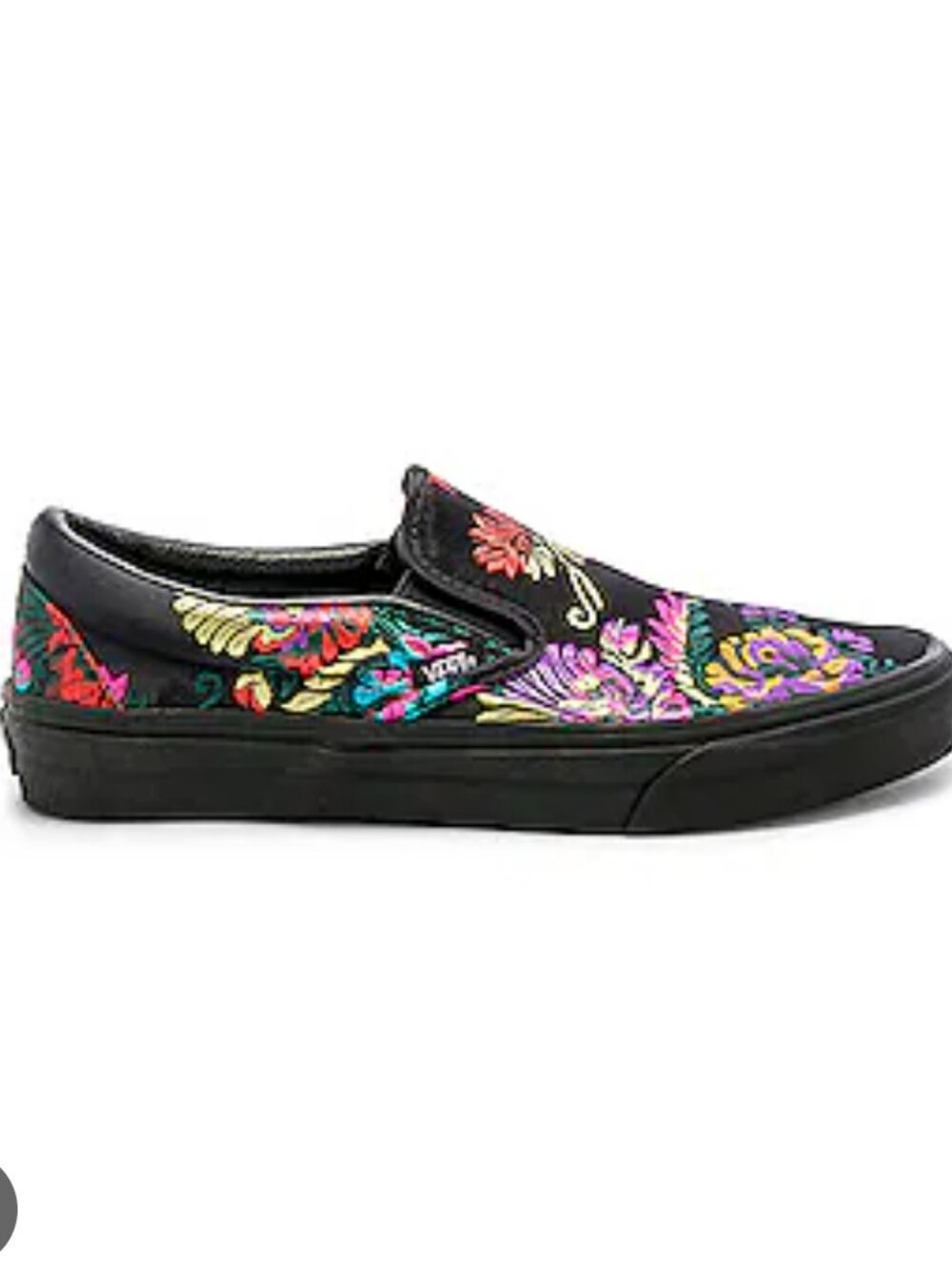 Vans Classic Slip-On Festival Satin in Black & Black